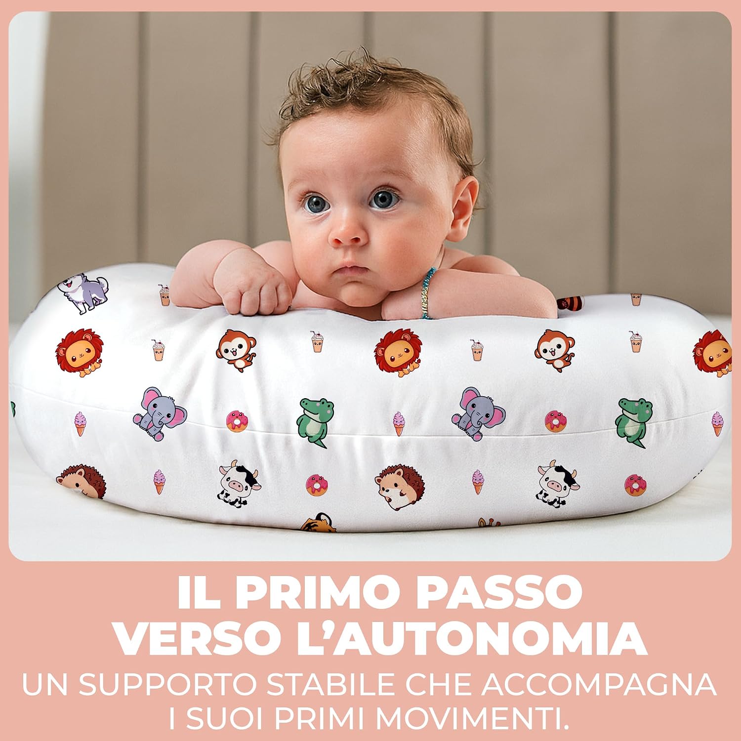 Detalle de Cuscino allattamento e gravidanza ciambella in cotone 100%