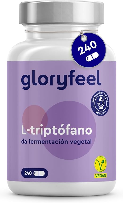 Detalle de L Triptofano 500mg Puro - 240 Cápsulas para Relax 🌙