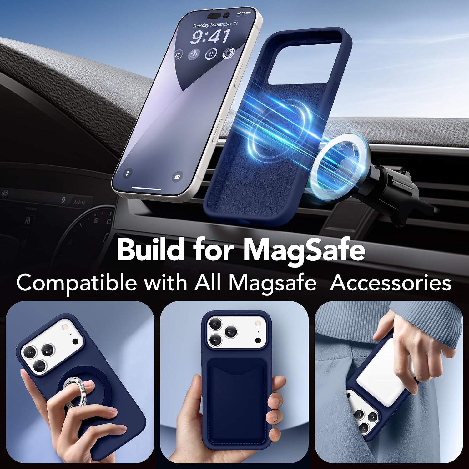 Detalle 2 de GONEZ Magnetic iPhone 17 Pro Case 6.3-inch
