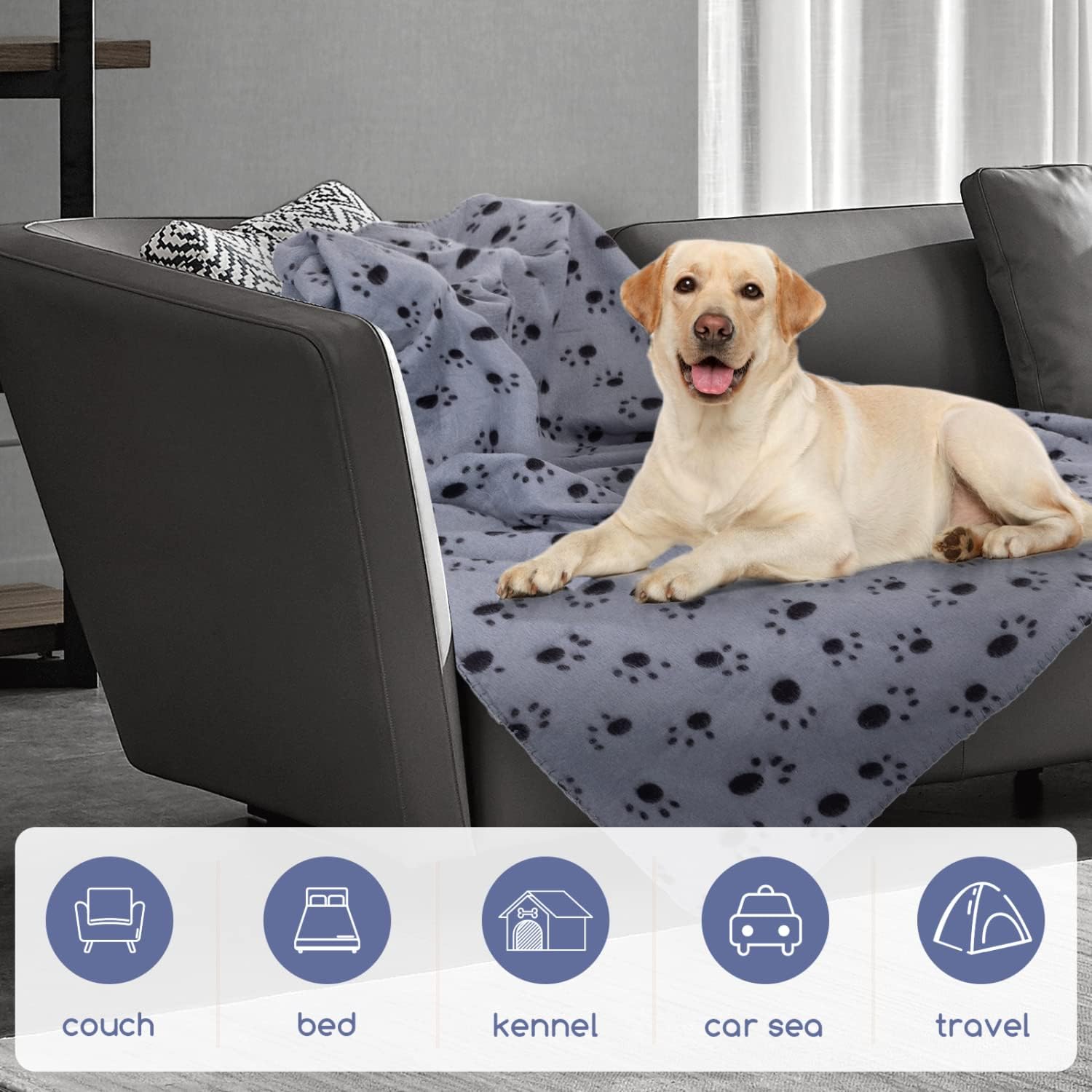 Thumbnail 6 de Nobleza 3 Pezzi coperta per cane 75x75 cm