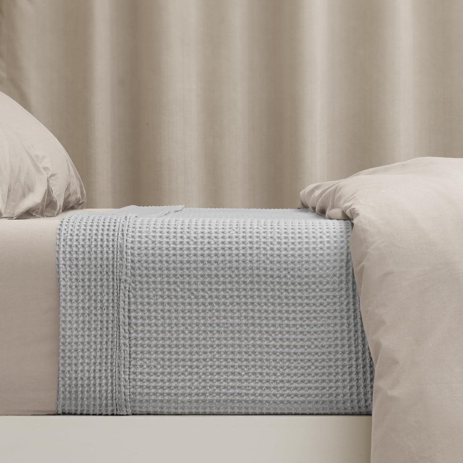 Detalle de PHF 100% Cotton Waffle Weave Blanket Double Size 150 x 200cm