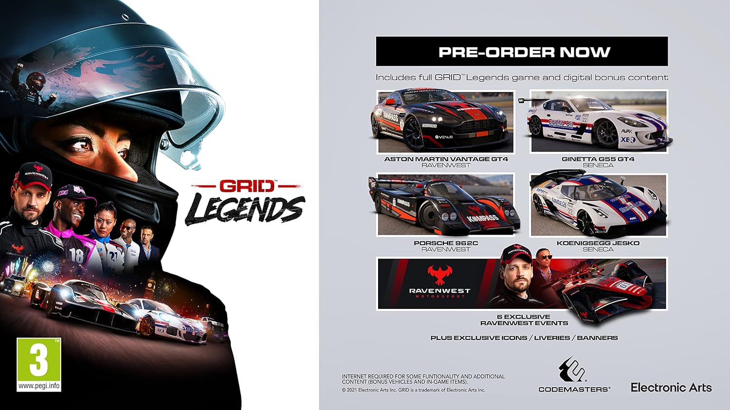 Thumbnail 1 de GRID Legends: Deluxe Edition PC Code (Origin) — race creator, online events and story mode