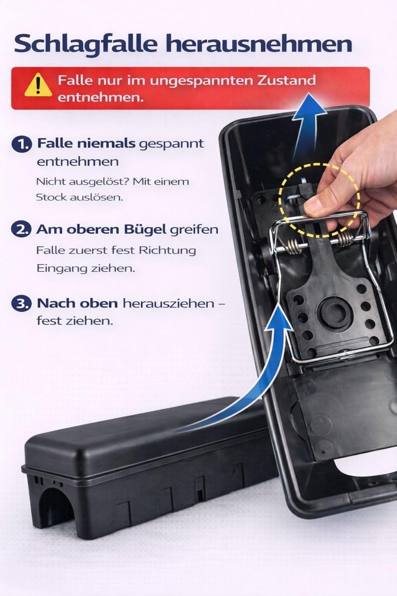 Thumbnail 4 de Rattenfalle Set 2× Köderbox 2× Schlagfalle