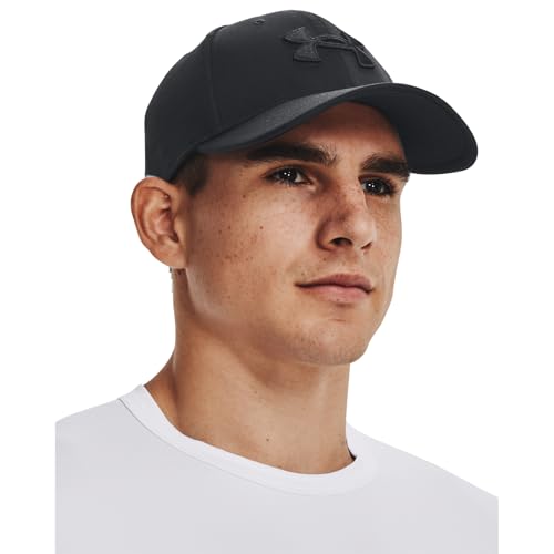 Thumbnail 1 de Under Armour UA Blitzing Caps para hombre (Negro, M-L) – gorra deportiva con visera curvada