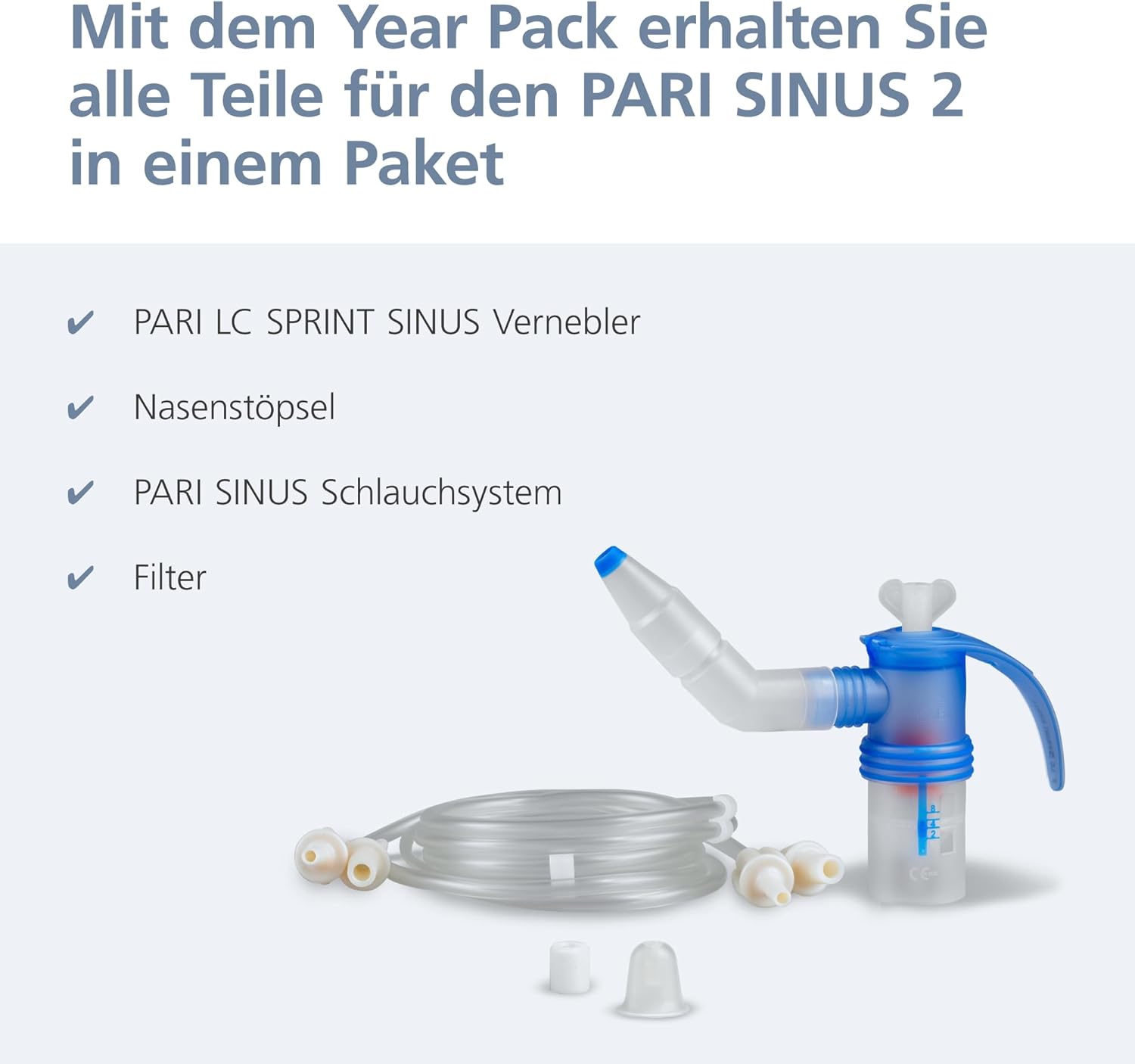 Detalle de PARI SINUS 2 Year Pack – Austauschset für PARI SINUS 2 Inhalationsgerät