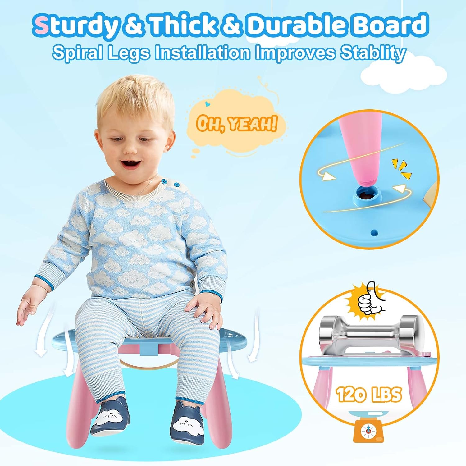 Thumbnail 5 de Kikidex GQCX02 Magnetic Drawing Board, Mint Blue, Reusable with Adjustable Legs