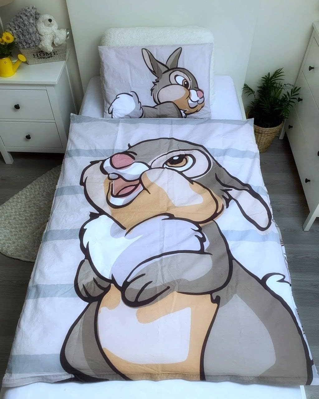 Thumbnail 1 de Disney Set di biancheria da letto Bambi – Copripiumino reversibile in cotone 100% (100 x 135 cm) + federa 40 x 60 cm