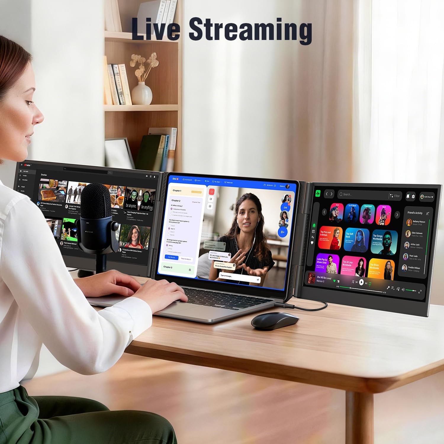 Thumbnail 2 de APILDELLA 15.6 Triple Laptop Screen Extender