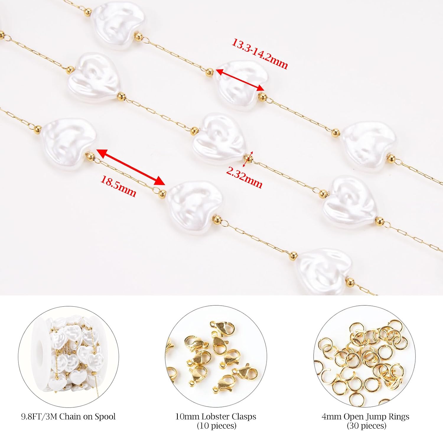 Detalle 2 de KYUNHOO Jewelry-Making Chain, 3 Meters