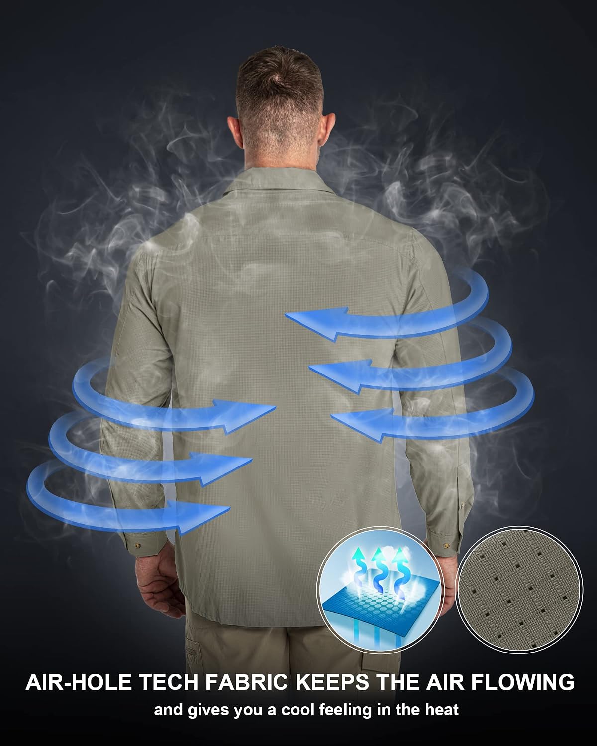 Thumbnail 1 de 33,000ft Men's Long Sleeve Sun Protection Shirt UPF 50+