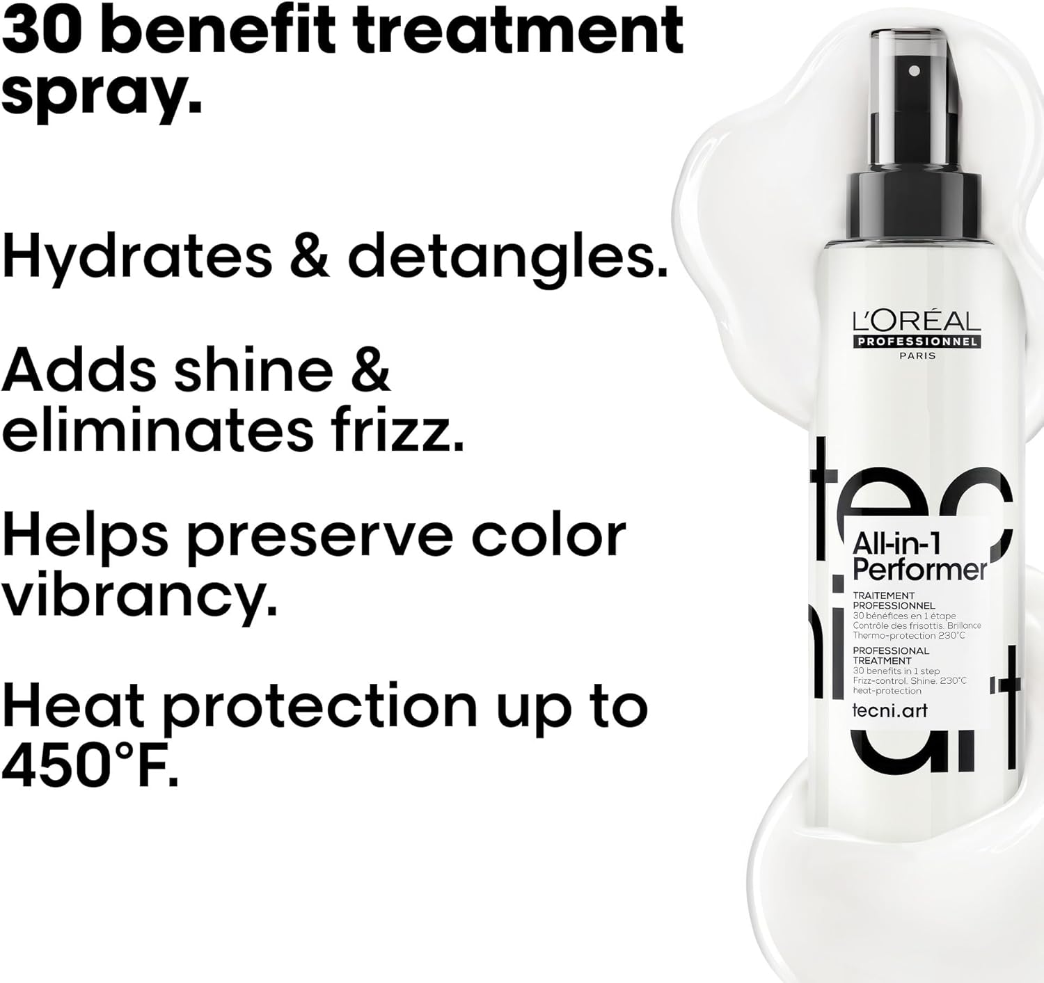 Detalle de L’OREAL PROFESSIONNEL Tecni Art All-In-1 Performer: Spray Coiffant Tenue 24H – 190 ml