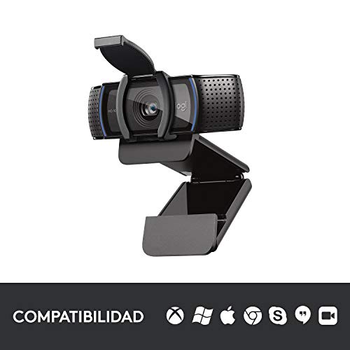 Thumbnail 8 de Logitech C920s HD Pro Webcam: Full HD 1080p para videollamadas con corrección de iluminación y tapa de opturador