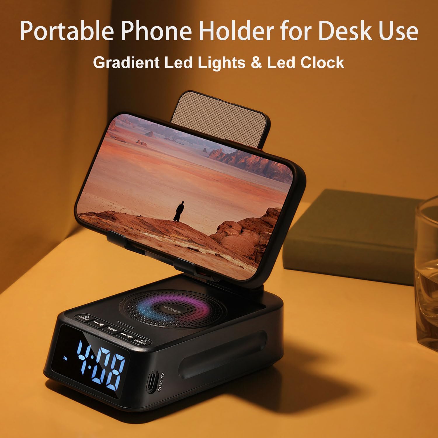 Thumbnail 1 de DiKaou Phone Stand with Bluetooth Speaker 4–13in