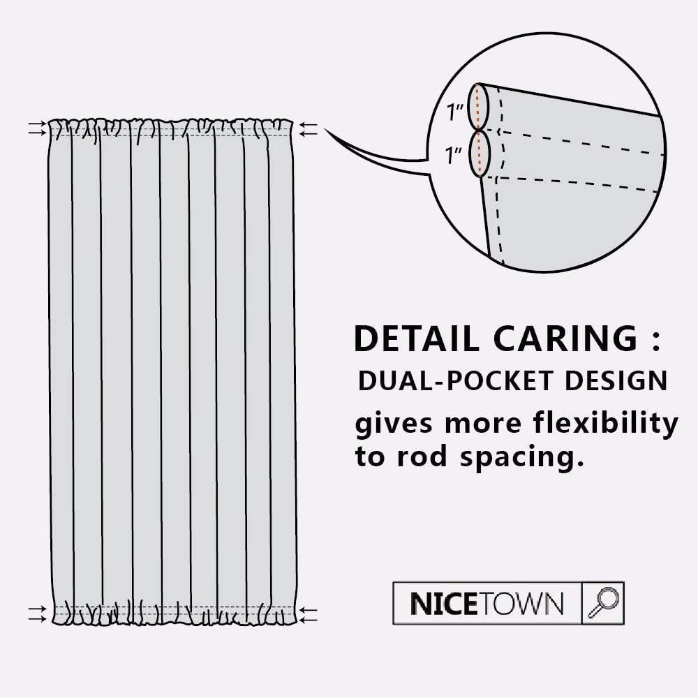 Thumbnail 6 de NICETOWN French Door Curtain, Polyester