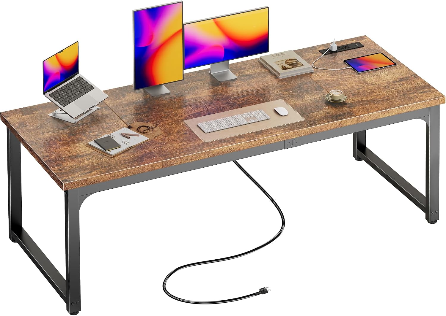 Detalle de Huuger 63 x 24 Inch Desk with USB-C Outlet