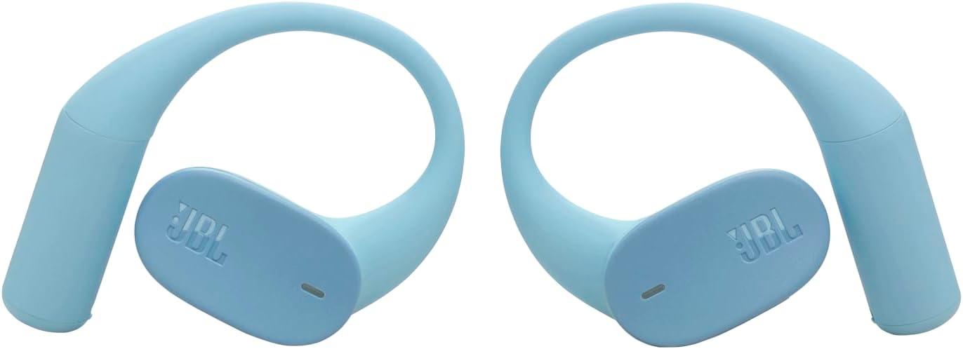 Detalle de JBL Sense Lite: kabellose Open-Ear-Kopfhörer mit Ohrbügel-Design, IP54 und 32 Stunden Spielzeit