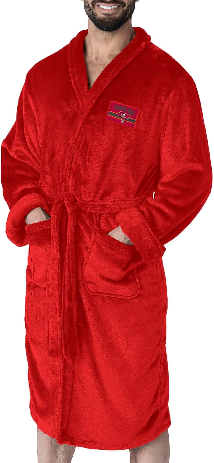Thumbnail 6 de NFL Silk Touch Women’s Robe S/M — Soft Polyester Bathrobe with Embroidered Team Graphics