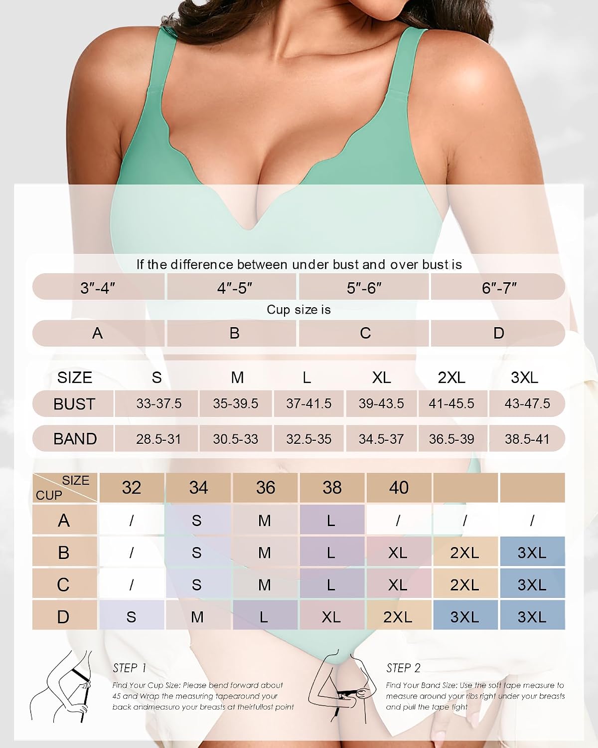Thumbnail 6 de Wireless Bra in Nylon-Spandex Blend