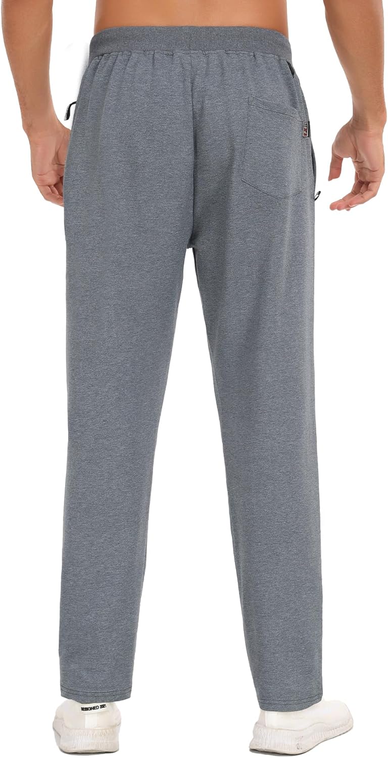 Detalle 2 de YUTYTH Tracksuit Bottoms Men joggers with zip pockets, elasticated waist and cotton feel