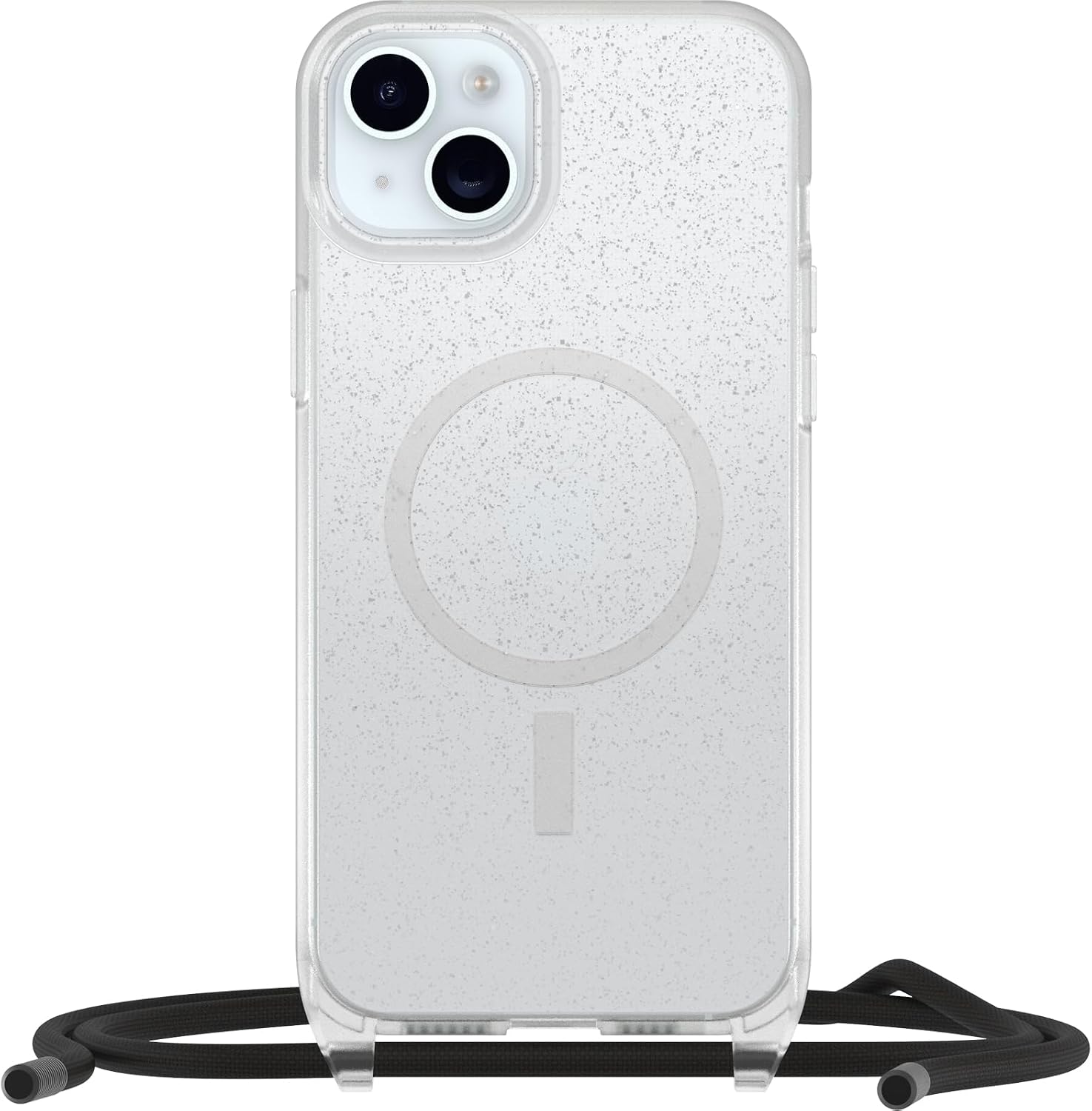 Detalle de OtterBox React Necklace avec MagSafe – coque ultra-mince pour iPhone 15 Plus / iPhone 14 Plus, cordon réglable Stardust
