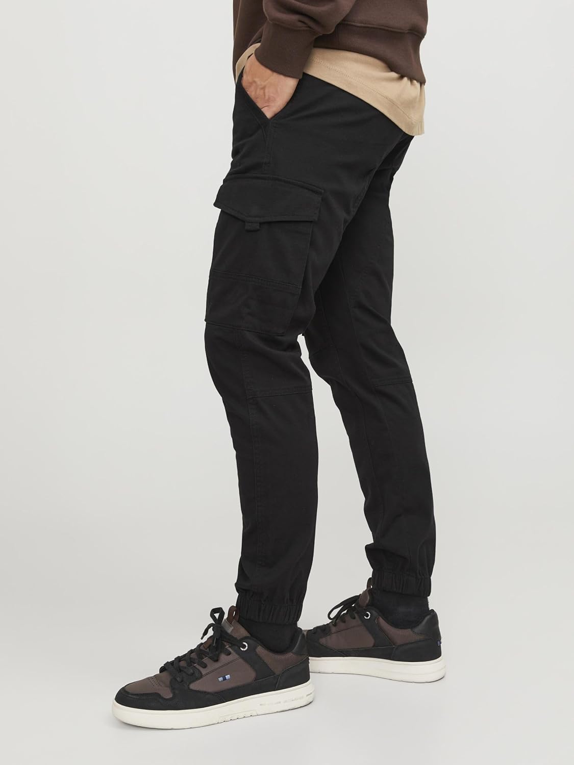 Thumbnail 6 de JACK & JONES Pantalon cargo slim fit à taille basse (78% coton, 2% élasthanne)
