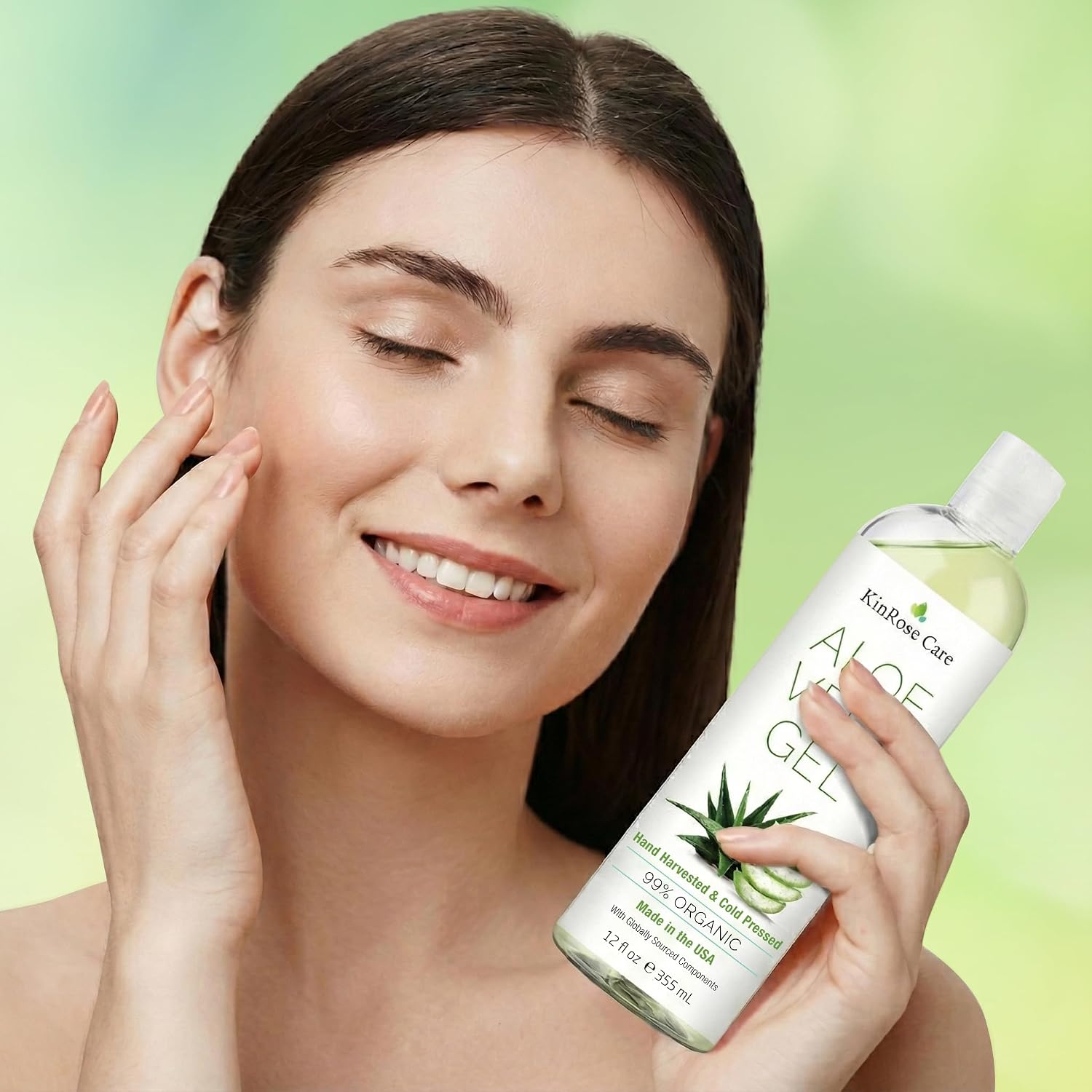 Detalle 1 de KinRose Care 12oz Organic Aloe Vera Gel