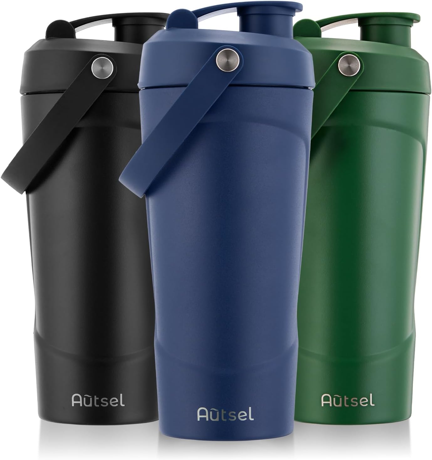 Autsel Protein Shaker - 750ml Stainless Steel Shaker Bottle