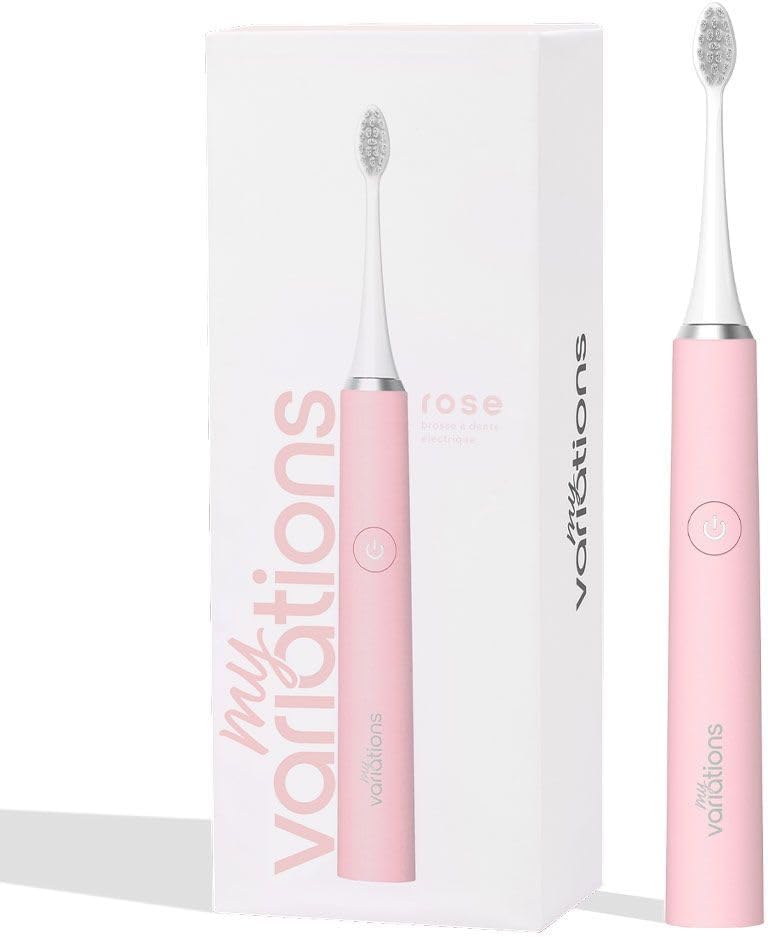 Detalle de My Variations ® Brosse à Dents Électrique Sonique Rose – Autonomie d’un mois et 5 modes de brossage