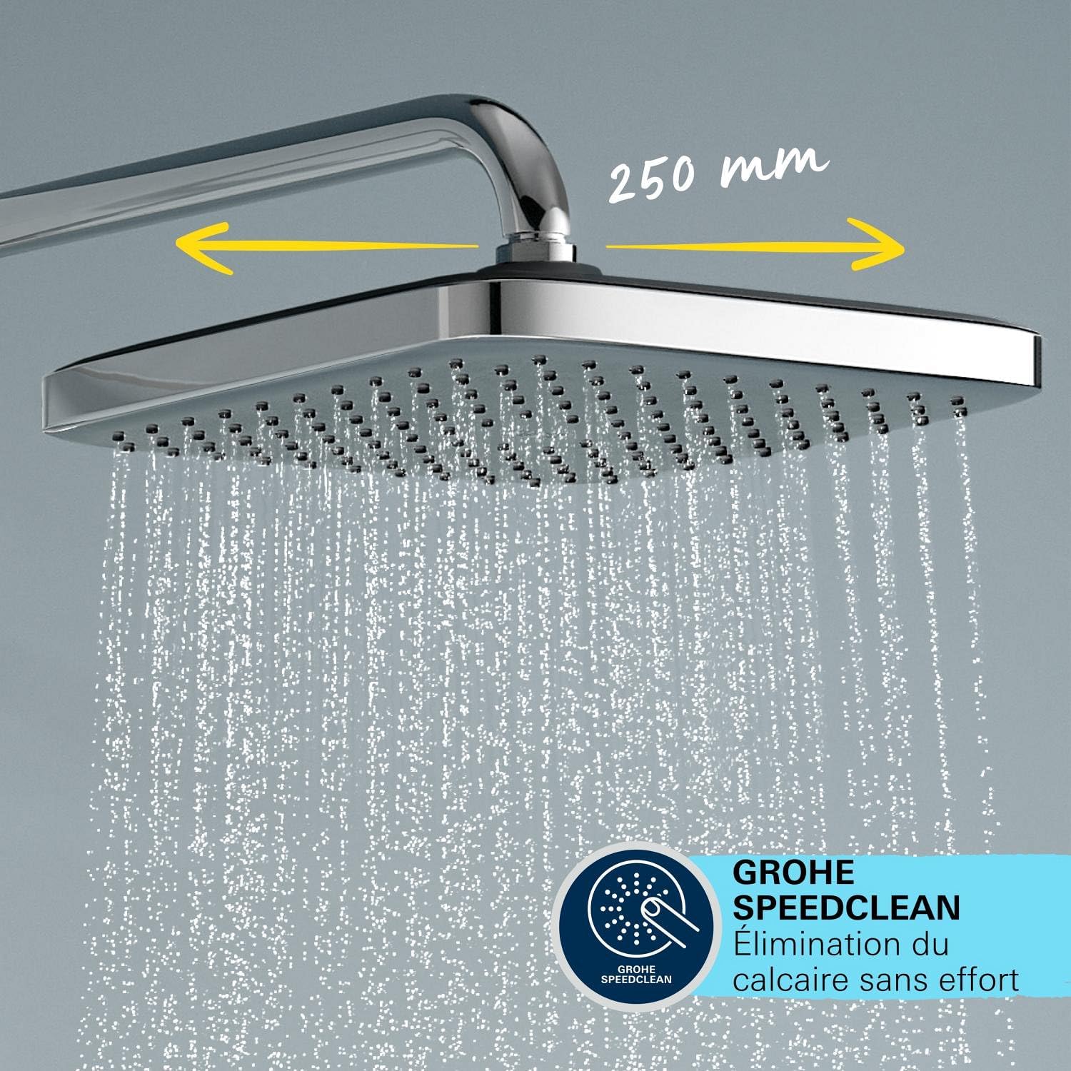 Thumbnail 5 de Grohe Vitalio Comfort 250 : Colonne de Douche avec Inverseur et Douchette 110 – Chrome (26698001)