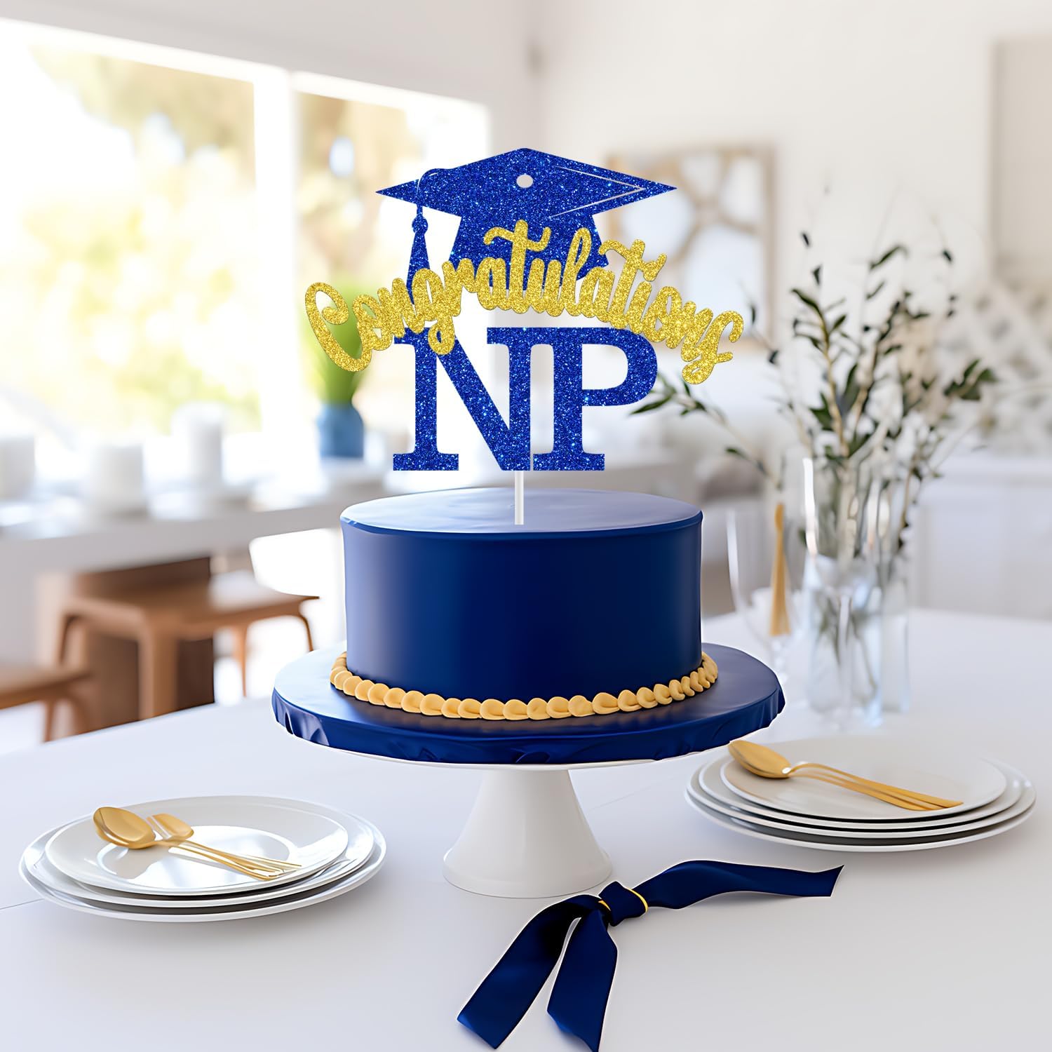 Thumbnail 4 de NP Graduation Cake Topper, 5.9-Inch Width