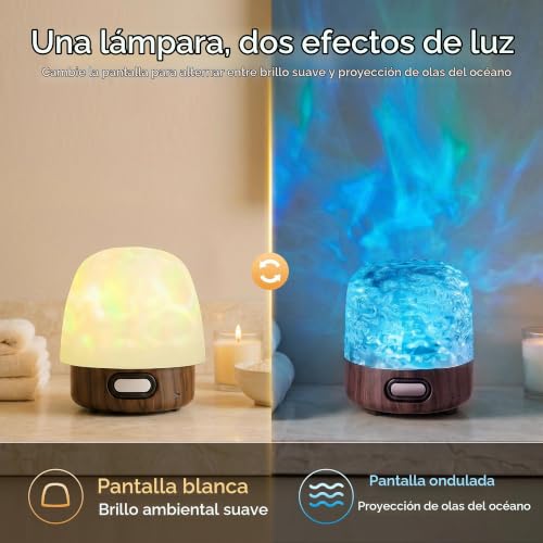 Detalle de UPXNBOR Proyector Estrellas Luz Nocturna Inalámbrica con Altavoz Bluetooth