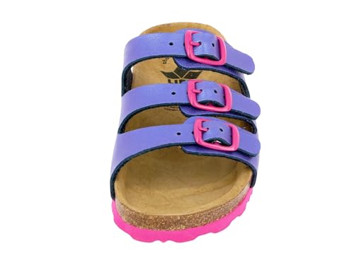 Detalle de Lico Mädchen Bioline Kids Pantoletten – Lila Pink, Größe 37 EU