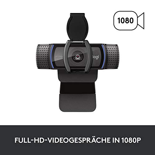 Detalle de Logitech C920s HD PRO Webcam – Full-HD-Videoqualität mit privater Abdeckung