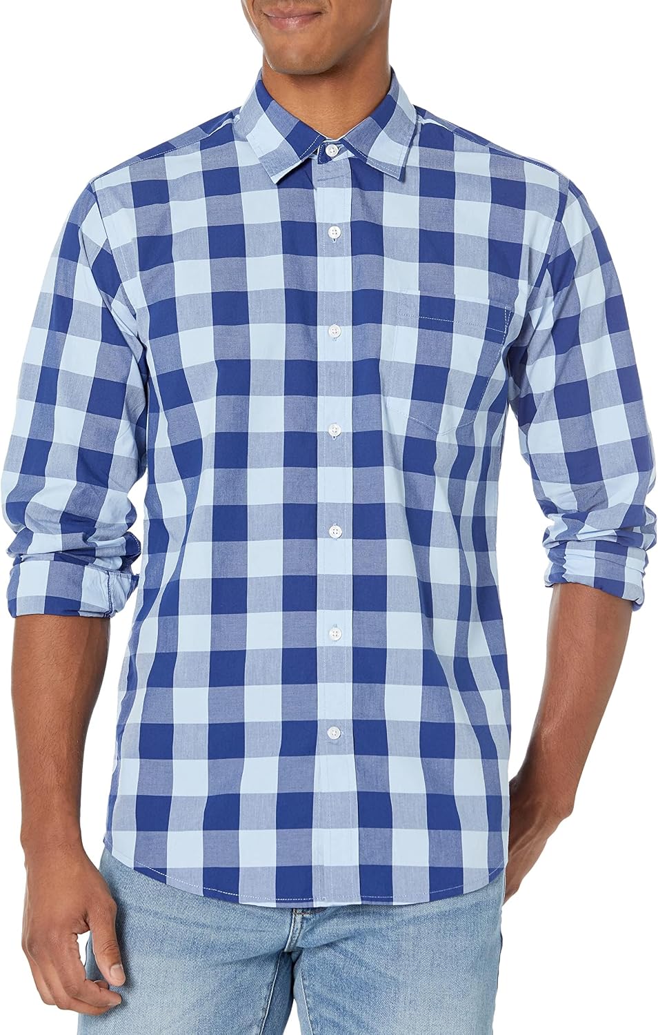 Thumbnail 6 de Amazon Essentials Men’s Regular-Fit Long-Sleeve Casual Poplin Shirt