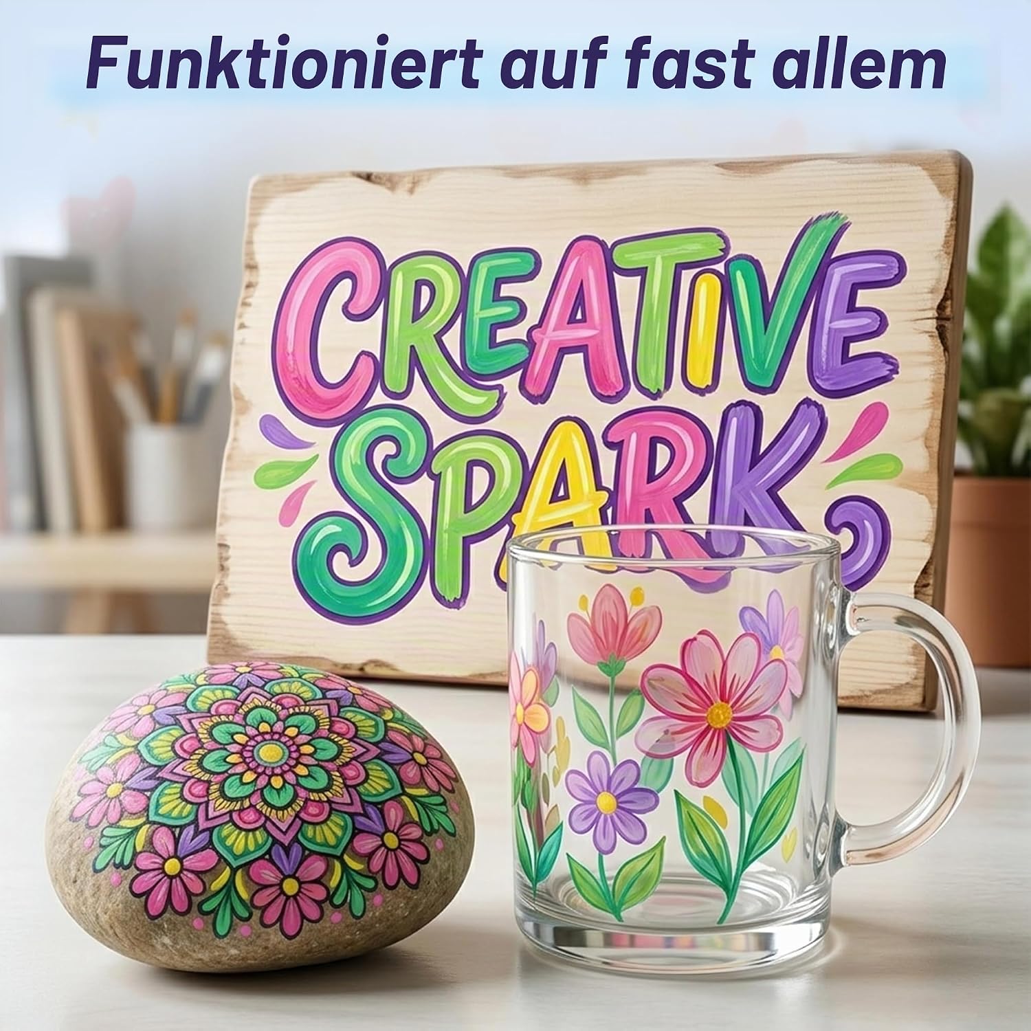 Thumbnail 6 de Desire Deluxe Acrylfarbenstifte – 12-farbiges Set, ungiftig auf Wasserbasis