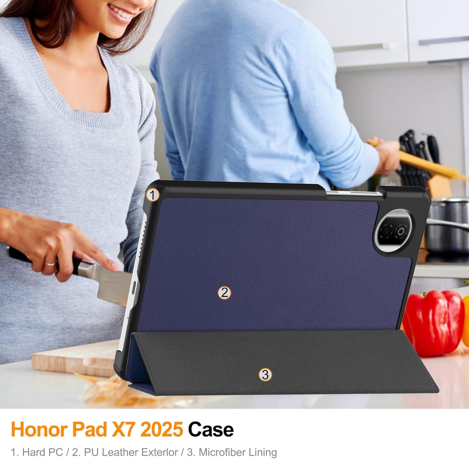 Detalle de idudao Ultra Thin Case for Honor Pad X7 8.7" Blue