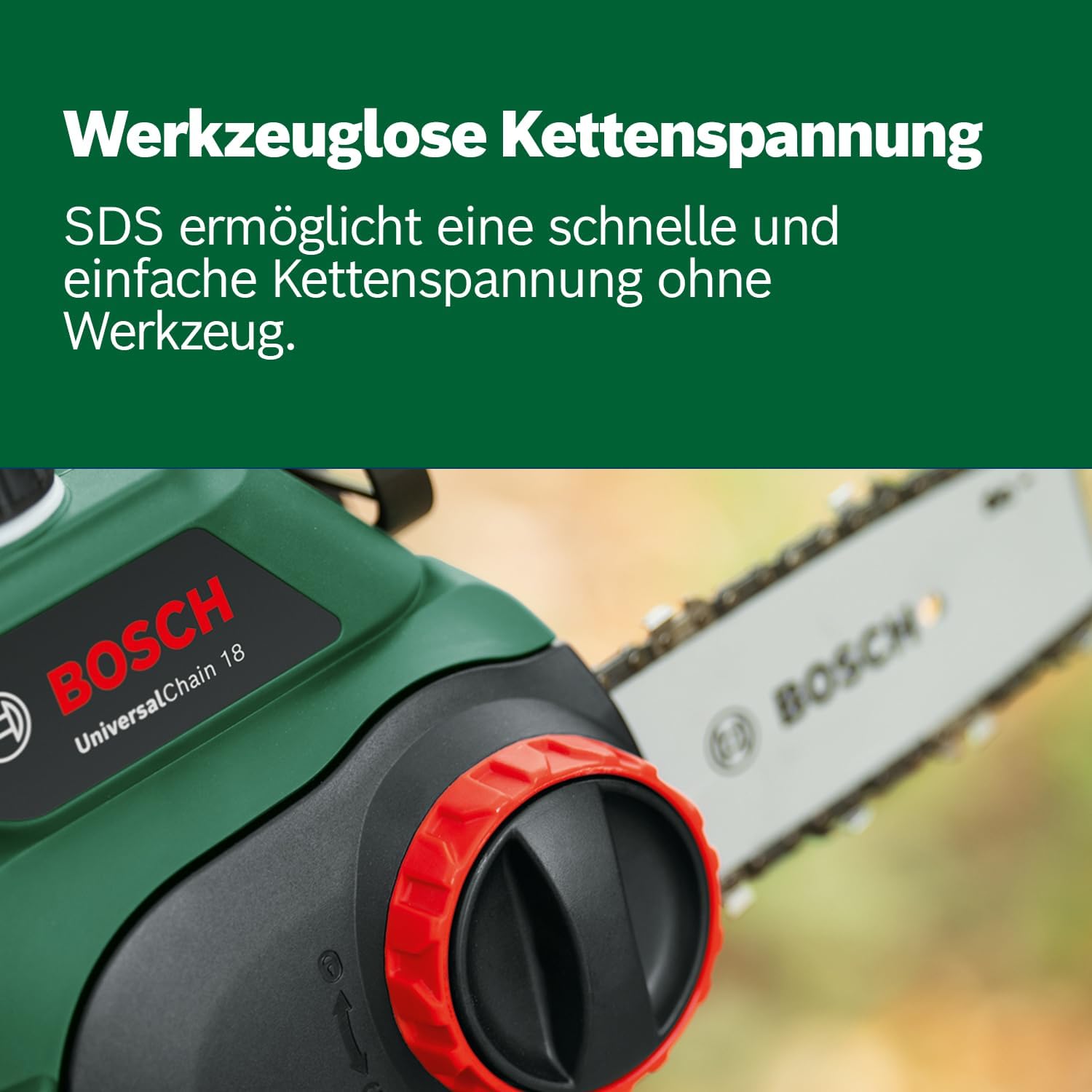 Thumbnail 4 de Bosch UniversalChain 18 Akku-Kettensäge 200 mm 🪚