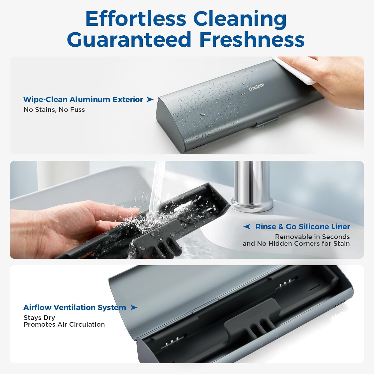 Detalle 2 de Oralphi Electric Toothbrush Travel Case, Aluminum