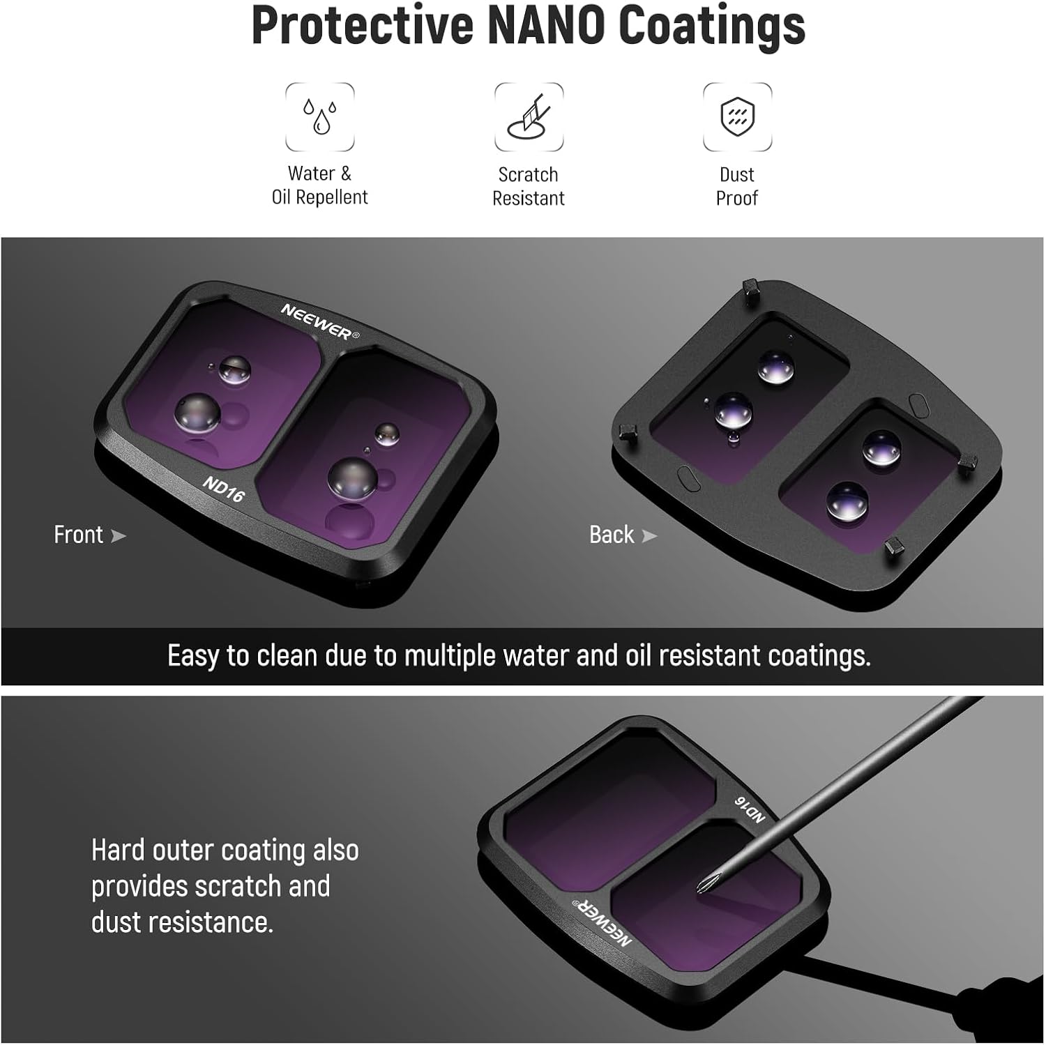 Thumbnail 6 de ND and CPL filter set for Air 3, 4 pack