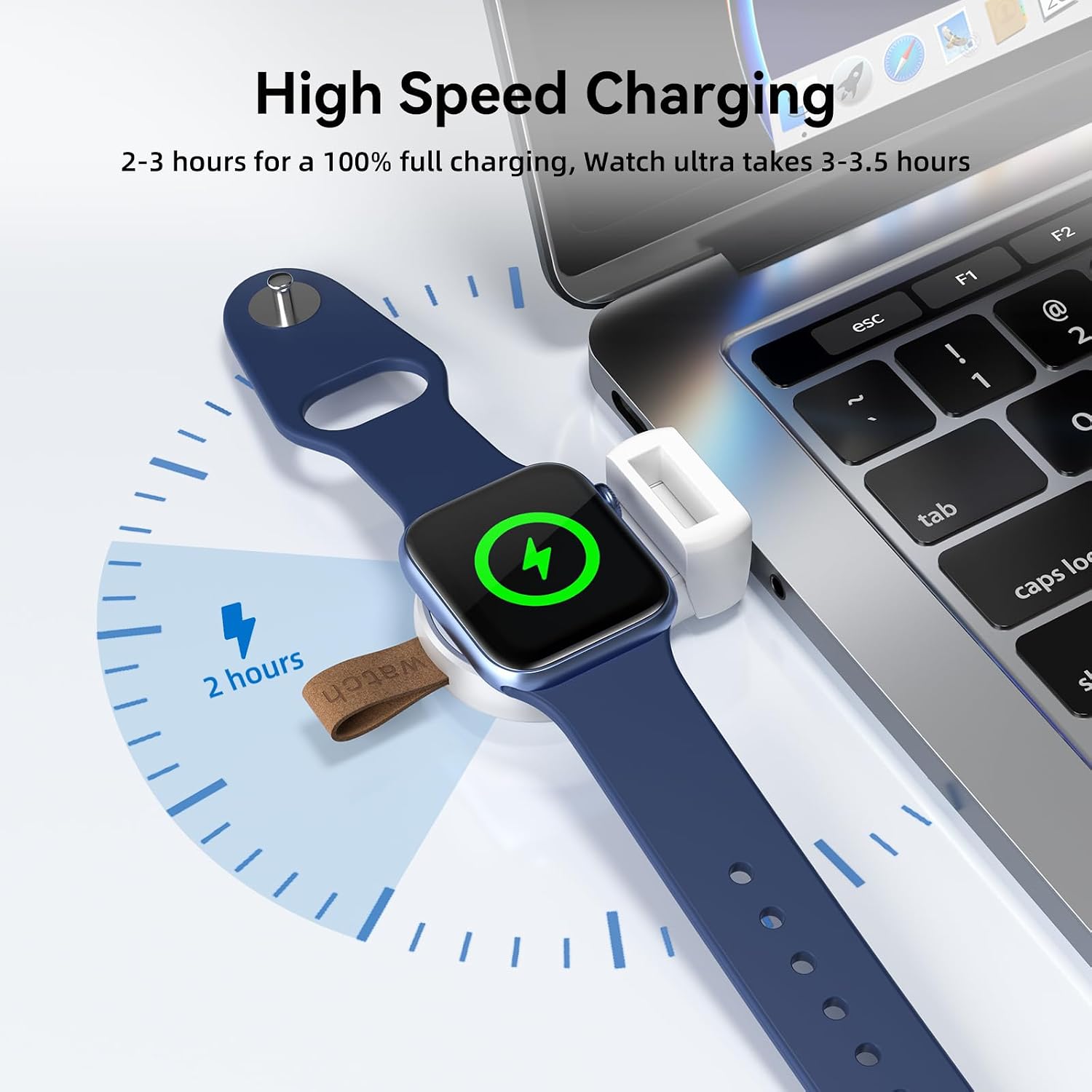 Thumbnail 4 de NEWDERY Portable Charger for Apple Watch Ultra2 1