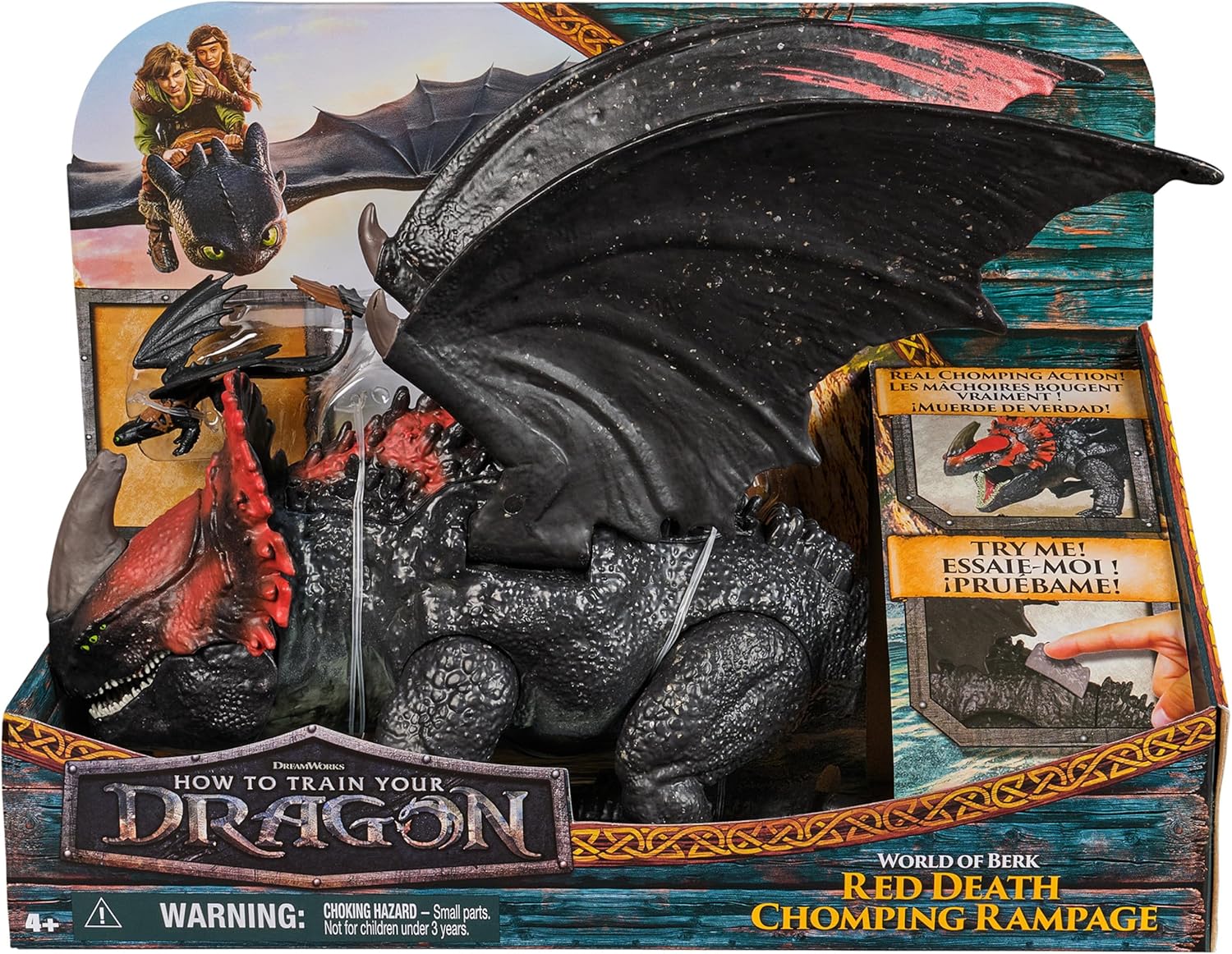 Thumbnail 4 de Dreamworks Dragons Red Death Chomping Rampage 28-cm