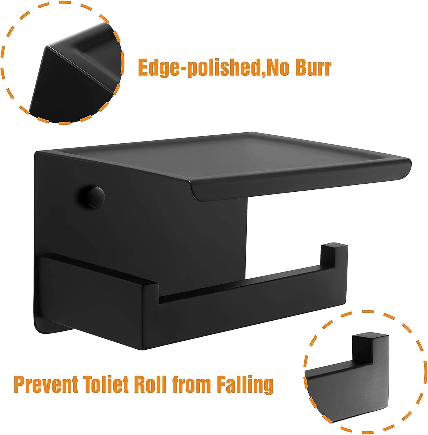 Thumbnail 2 de HITSLAM Toilettenpapierhalter mit Ablage – selbstklebend