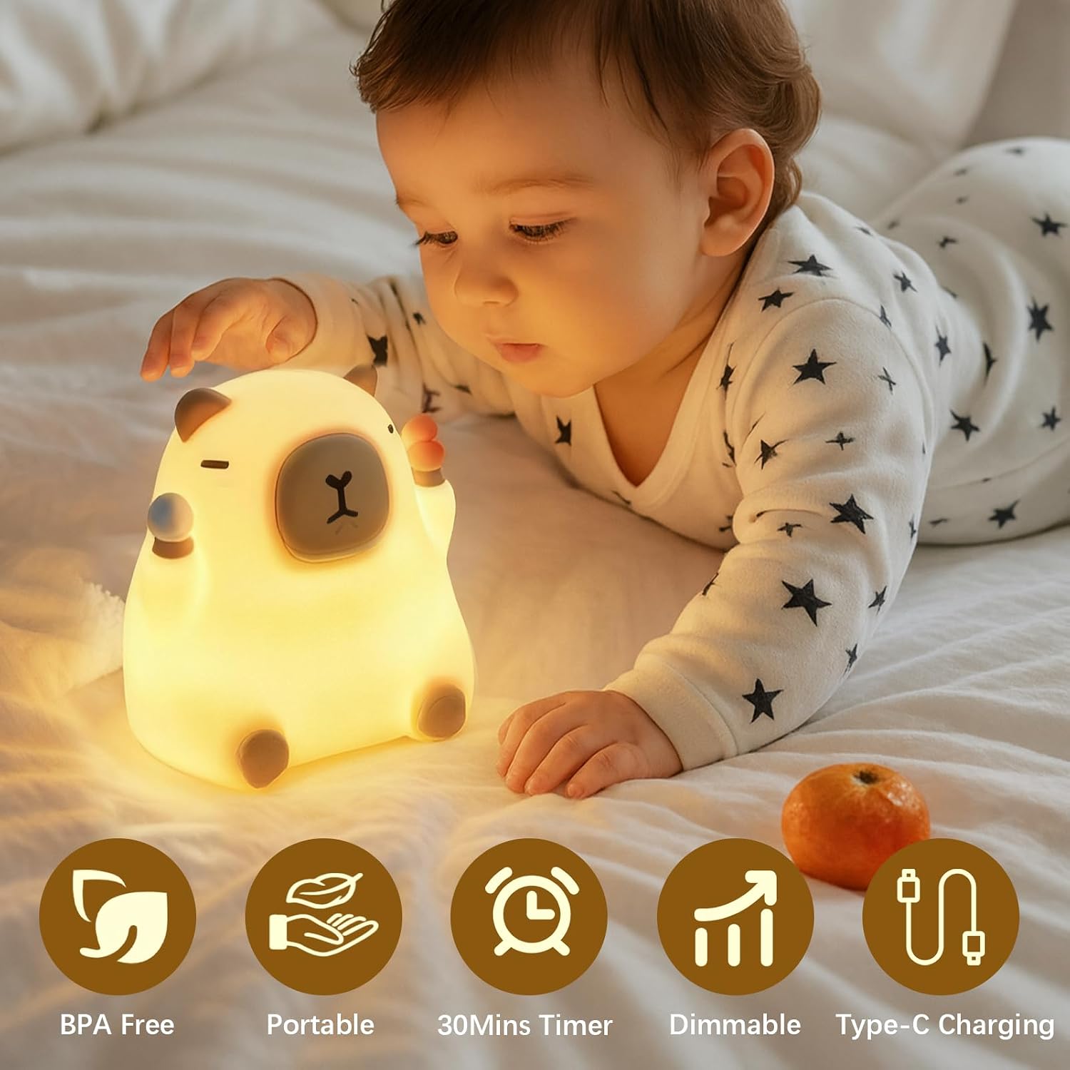 Thumbnail 2 de Capybara night light with 0.5H timer