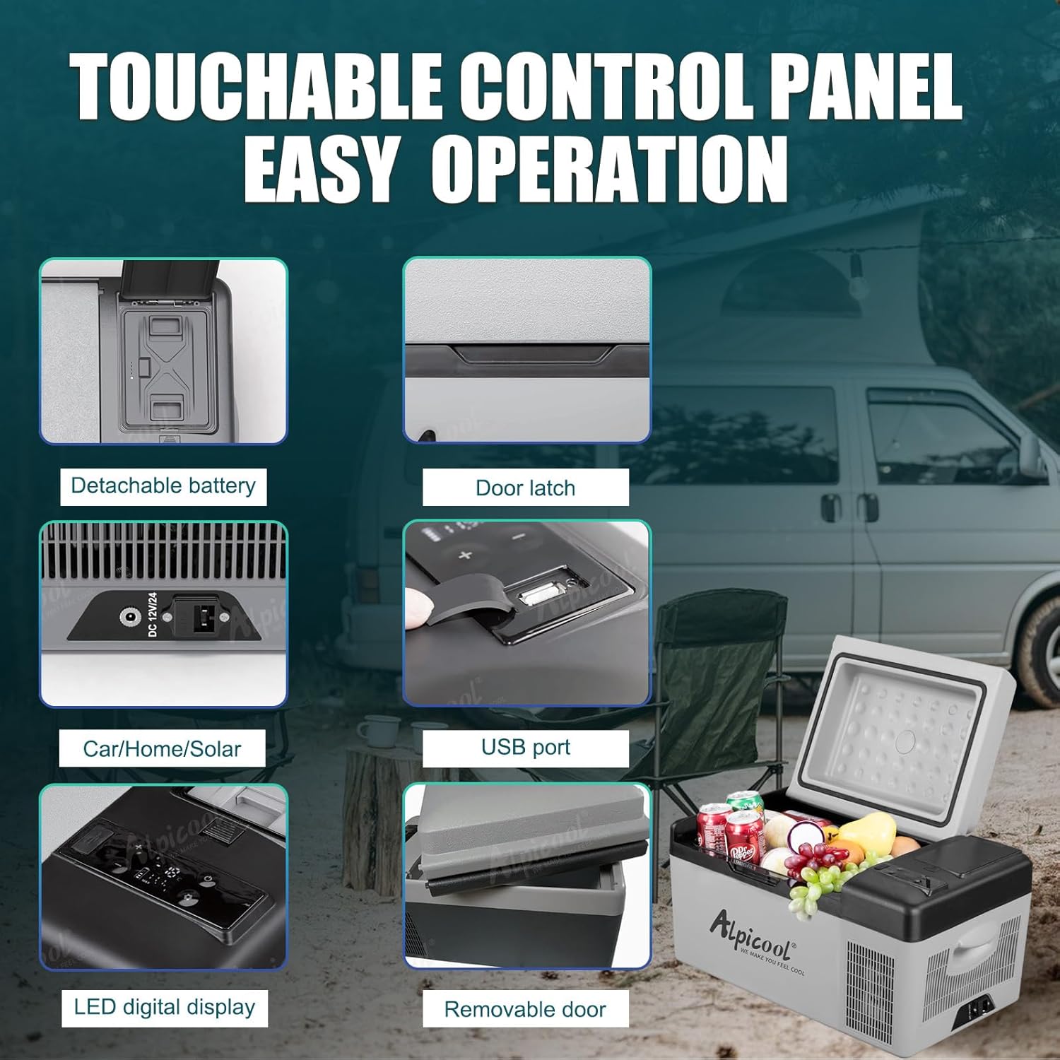 Thumbnail 1 de Alpicool EC20 20L compressor car fridge freezer 🚚