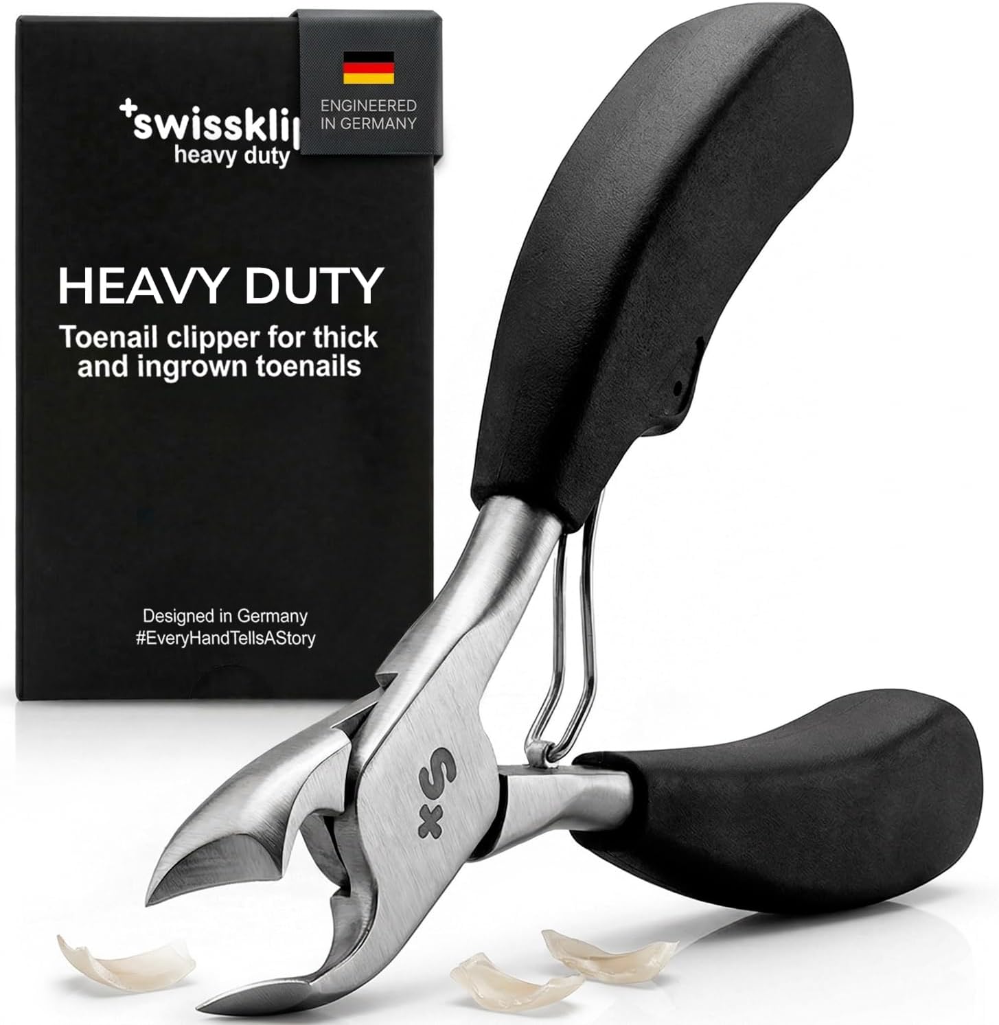 Swissker by Swissklip: Heavy Duty Toenail Clippers for Thick Nails