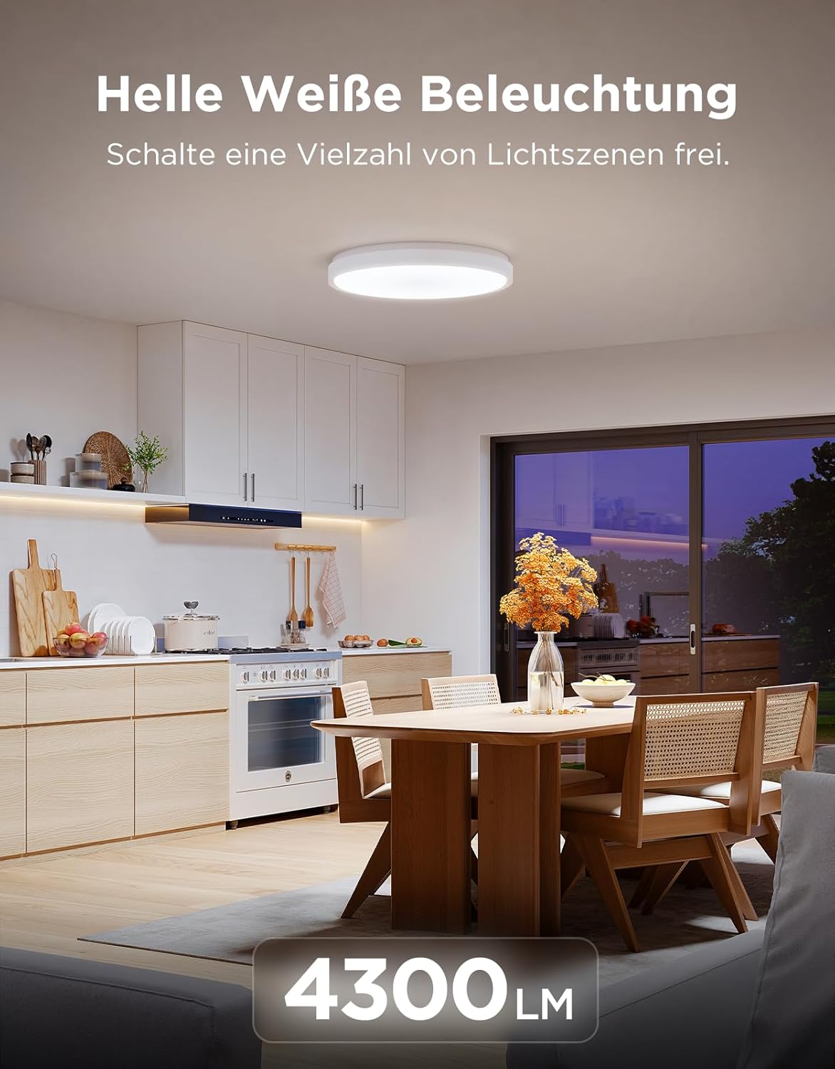 Detalle de Govee Deckenlampe RGBIC 48,5W 4300lm