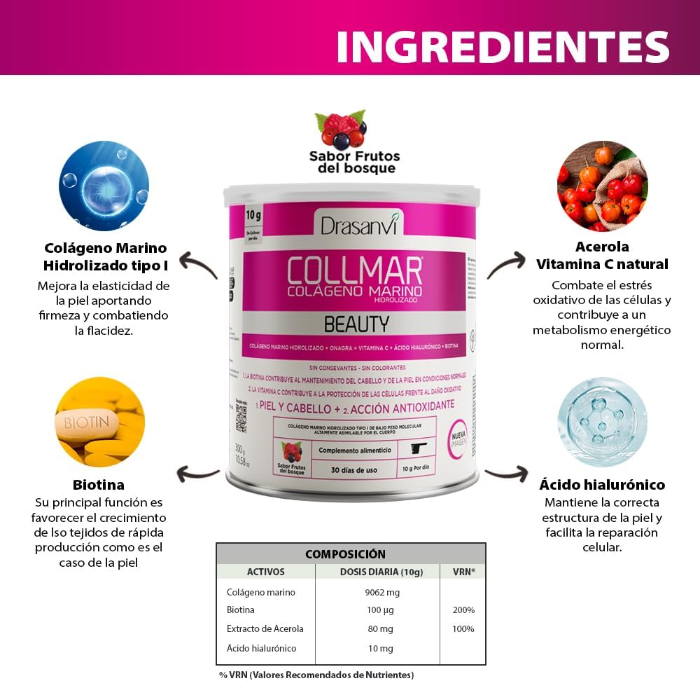 Thumbnail 4 de DRASANVI COLLMAR BEAUTY Colágeno & Ácido Hialurónico 🍇 