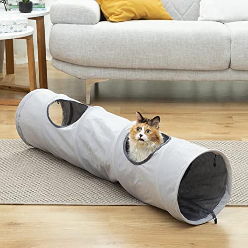 Detalle de Tunnel de jeu pliable InnovaGoods pour chats đŸ