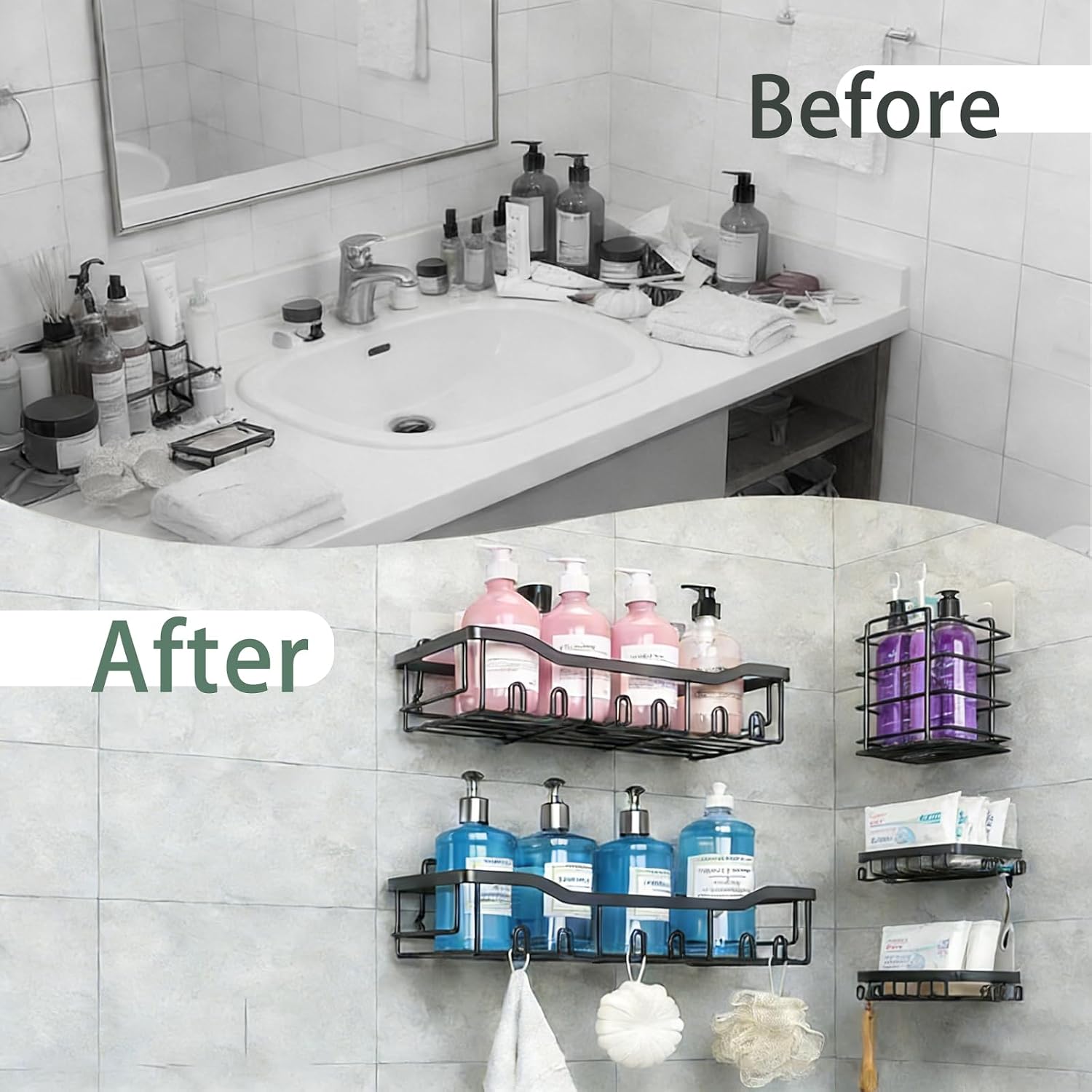 Thumbnail 4 de IOUGDSEC Stainless Steel Shower Caddy