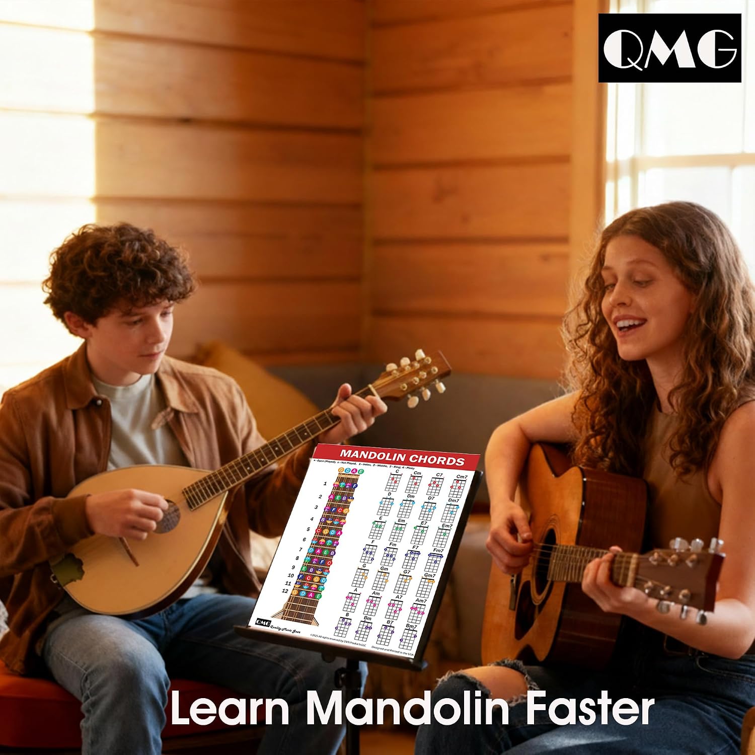 Thumbnail 6 de QMG Mandolin Chord Chart, Laminated